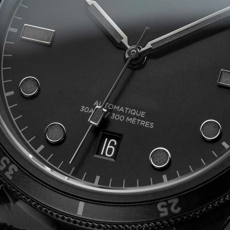 Black mechanical watch
