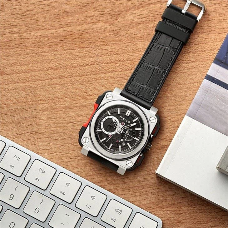 Men Square Automatic Mechanical Watch